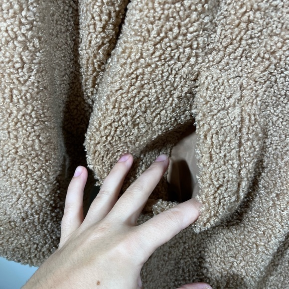 Anthropologie sanctuary tan teddy coat - Picture 3 of 7